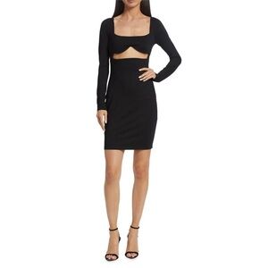 Susana Monaco Cut Out Black Dress